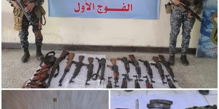 بغداد .. تنفيذ عمليات تفتيش عثر من خلالها على أسلحة واعتدة غير مرخصة