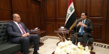 المندلاوي يستقبـــل وزير الدفاع