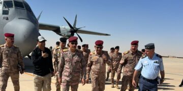 وفد أمني عراقي رفيع يصل قاعدة عين الأسد