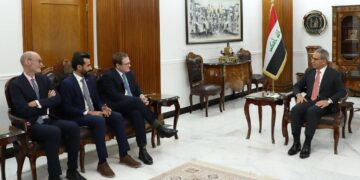 رئيس مجلس القضاء الأعلى يستقبل وزير الدولة لشؤون الأمن البريطاني