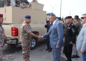 وزير الداخلية و قائد عمليات بغداد  يتفقدون الإجراءات الأمنية المتخذة لحماية الطرق التي يسلكها زوار ألاربعينية