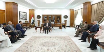 فائق زيدان يستقبل وفد بعثة حقوق الانسان في الاتحاد البرلماني الدولي