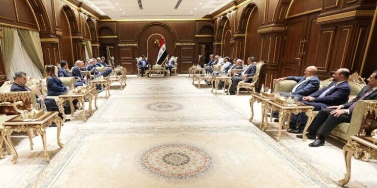 الحلبوسي يستقبل وفد من الحزب الديمقراطي الكردستاني