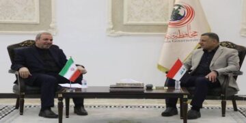 محافظ ديالى يستقبل السفير الايراني