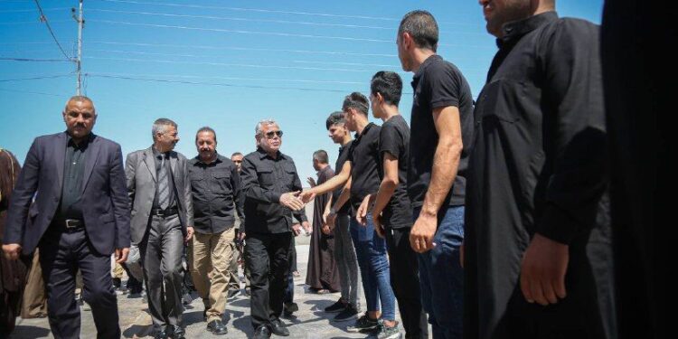 العامري يصل الى قضاء آمرلي