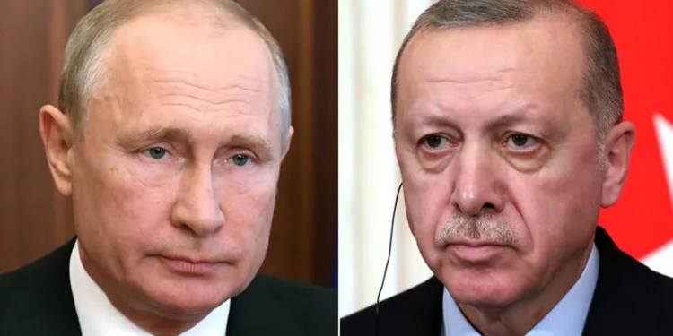 بوتين يتفق مع أردوغان على زيارة تركيا