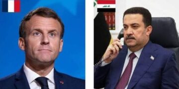 السوداني يتلقى اتصالا هاتفيا من الرئيس الفرنسي