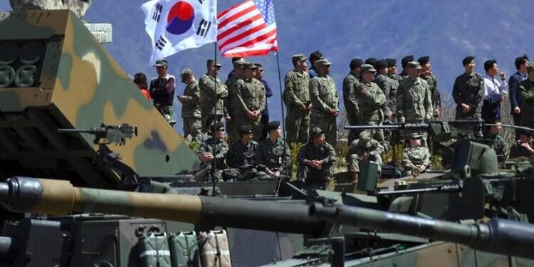 انطلاق التدريبات العسكرية المشتركة بين (سيئول و واشنطن) يوم غد