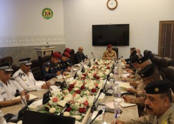 مؤتمر تنسيقي في قيادة عمليات بغداد لمناقشـــة “الخطة النقلية” في زيارة الاربعين