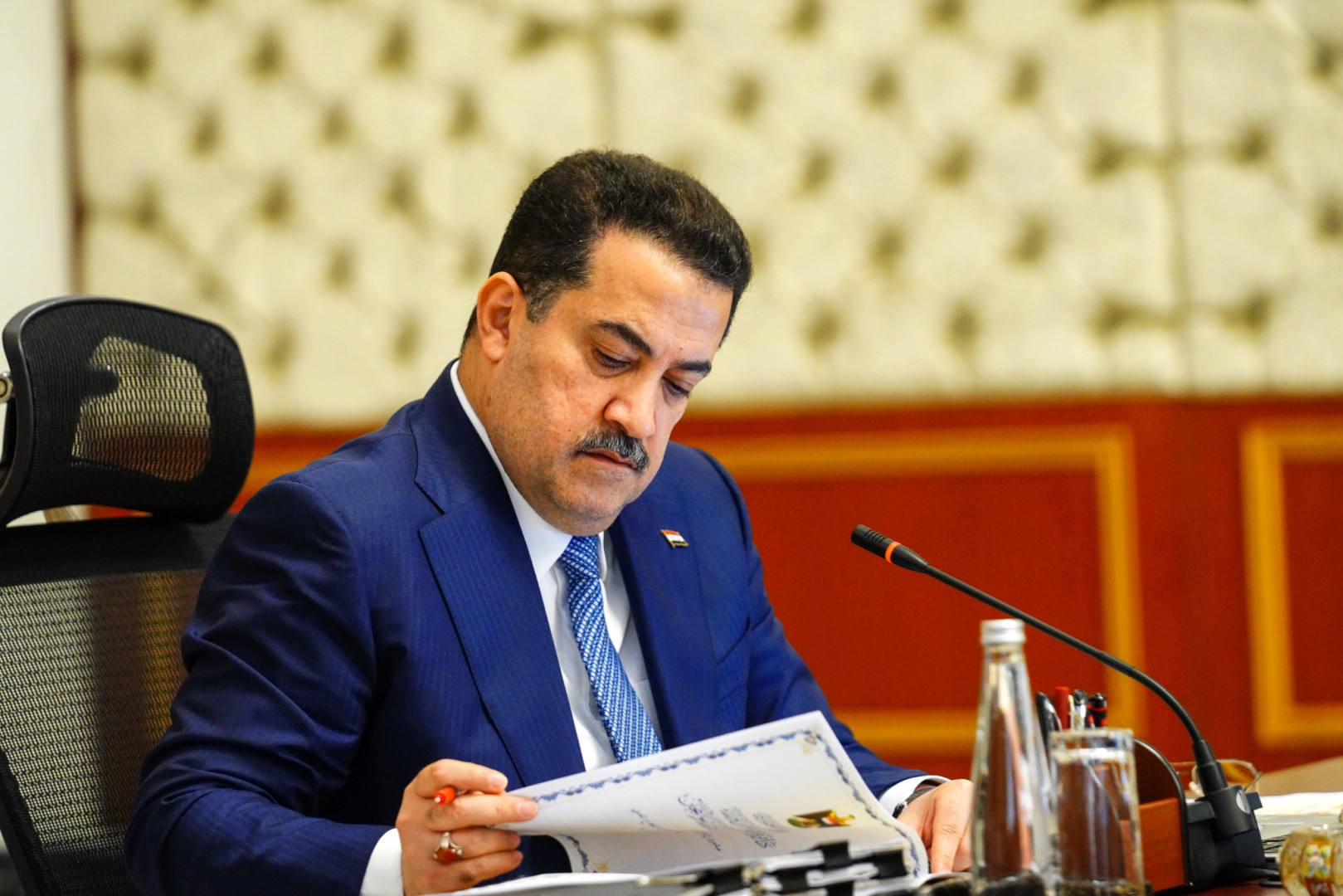 السوداني يصل إلى قضاء بيجي في صلاح الدين