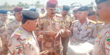 قائد القوات البرية في كربلاء للأشراف ميدانياً على تأمين حماية الزائرين