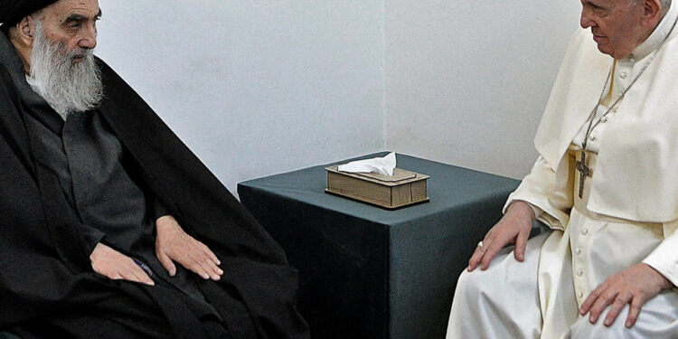 المرجع السيستاني يرد على رسالة البابا فرنسيس