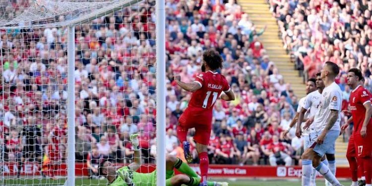 اختتمها صلاح.. ليفربول يحقق فوزه الثالث بثلاثية أستون فيلا