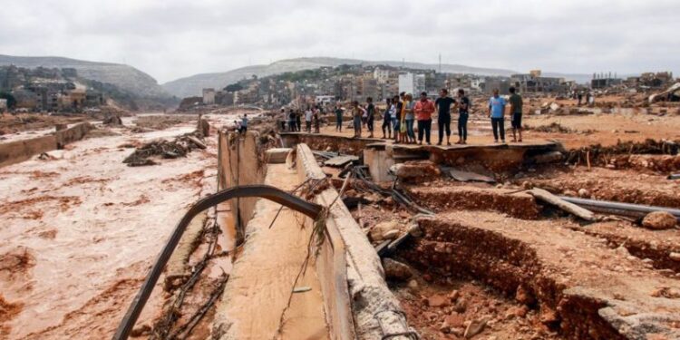 غرق أحياء كاملة في ليبيا جراء إعصار دانيال