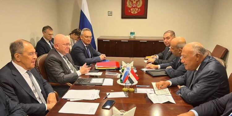 مباحثات مصرية روسية على هامش “الجمعية العامة”