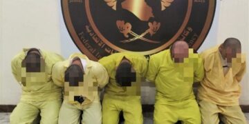 كانوا يعملون ضمن “ديوان العسكر”.. الإطاحة بـ5 إرهابيين منتمين لـ”داعش” بنينوى