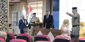 الاعلان عن افتتاح دورة القيادة للضباط الأحداث الأولى