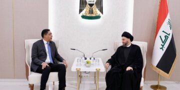 الحكيم يستقبل السفير الكويتي