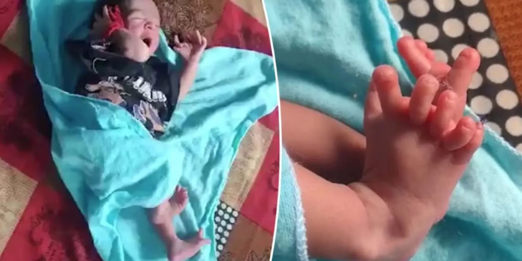 الهند .. ولادة رضيعة بــ 26 إصبعًا