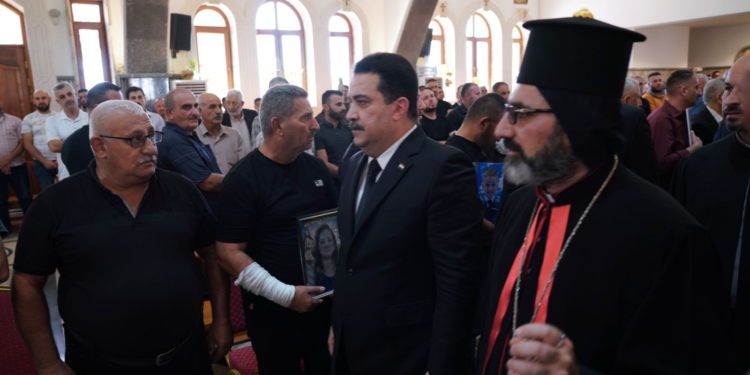 السوداني يزور مطرانية مار بهنام وسارة في قضاء الحمدانية (بغديدا)