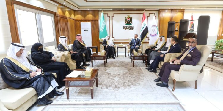 وزير التخطيط يستقبل رئيس لجنة الصداقة (العراقية – السعودية) في مجلس شورى المملكة العربية السعودية