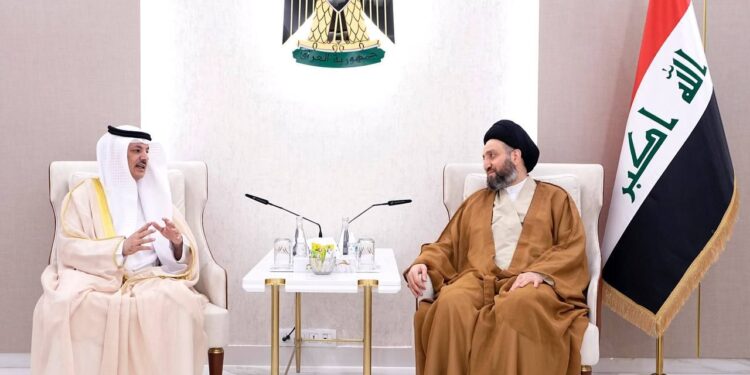 الحكيم يلتقي وفدا نيابيا من مجلس الأمة الكويتي