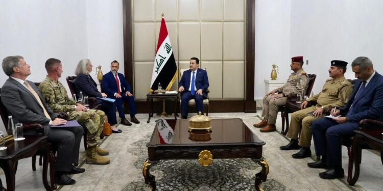 السوداني يستقبل قائد قوات التحالف الدولي لمحاربة الإرهاب في العراق وسوريا
