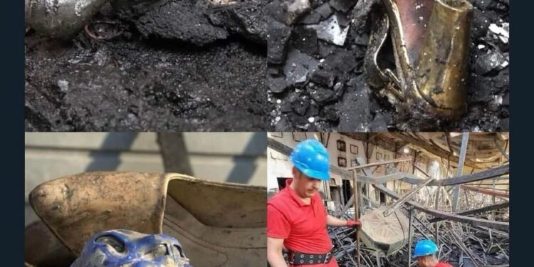 حفل تأبيني لضحايا حريق الحمدانية في قلعة اربيل