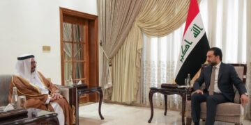 الحلبوسي يستقبل وزير الدولة الاماراتي