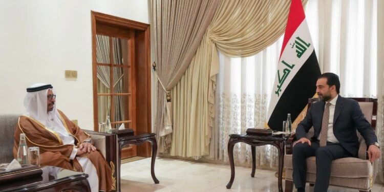 الحلبوسي يستقبل وزير الدولة الاماراتي