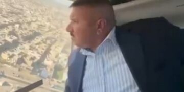 بالفيديو وزير الداخلية  يستطلع جواً محاور كربلاء