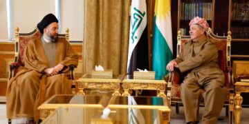 مسعود بارزاني يستقبل عمار الحكيم