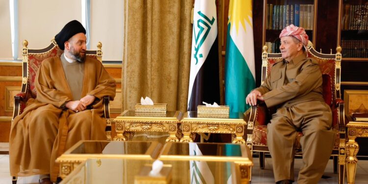 مسعود بارزاني يستقبل عمار الحكيم