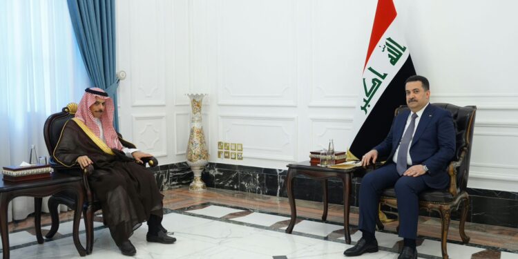 السوداني يستقبـل وزير الخارجية السعودي