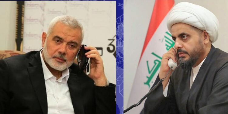 اسماعيل هنية يدعو للـ”نفيـــر العام” وقيس الخزعلي يرد جاهزون لأي عمل