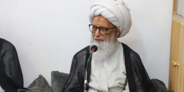 المرجع بشير النجفي ينضم للمرجع السيستاني ويدعو شعوب العالم إلى الوقوف مع فلسطين