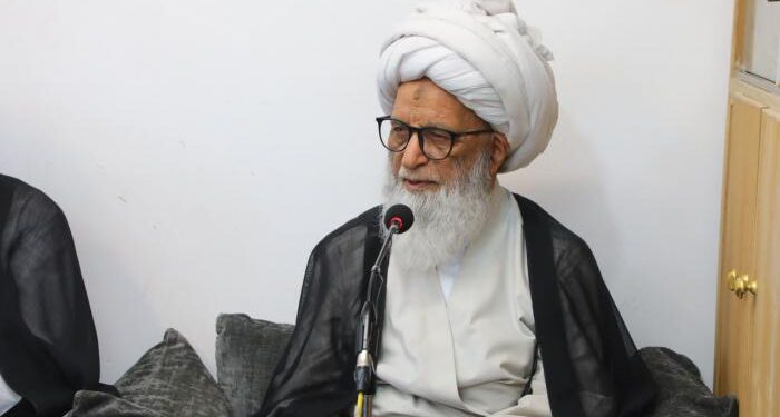 المرجع بشير النجفي ينضم للمرجع السيستاني ويدعو شعوب العالم إلى الوقوف مع فلسطين