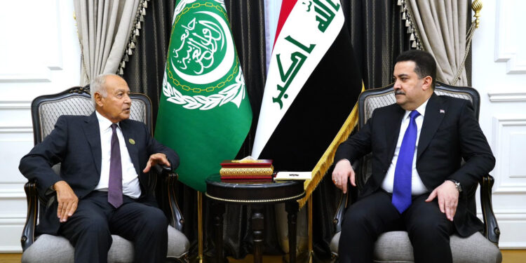 السوداني يستقبل الأمين العام لجامعة الدول العربية أحمد أبو الغيط