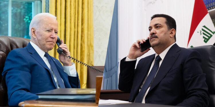 بايدن يبحث مع السوداني الصراع بين اسرائيل وحماس