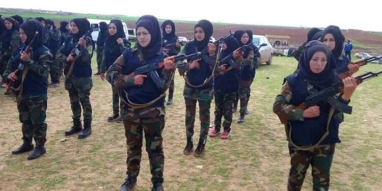 كتيبــة نسائية في دير الزور