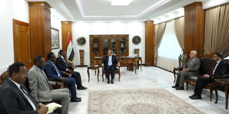 زيدان يستقبل وزير العدل الصومالي