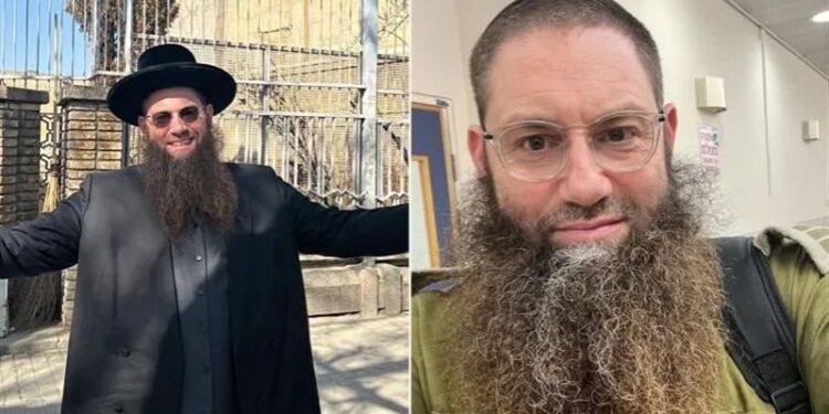 حاخام جزيرة العرب يخلع ملابسه الدينية ويرتدي زي جيش الاحتلال