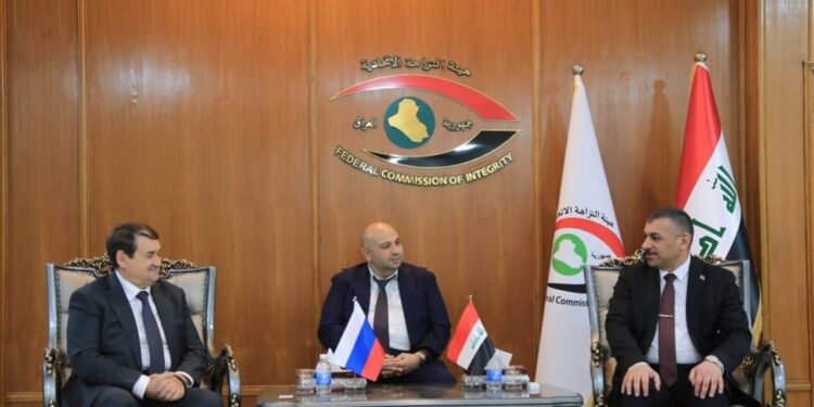 العراق وروسيا يبحثان مشروع مذكرة التفاهم في مجال مكافحة الفساد