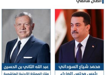 السوداني وملك الأردن يتباحثان هاتفياً تطورات الأوضاع في الأراضي الفلسطينية