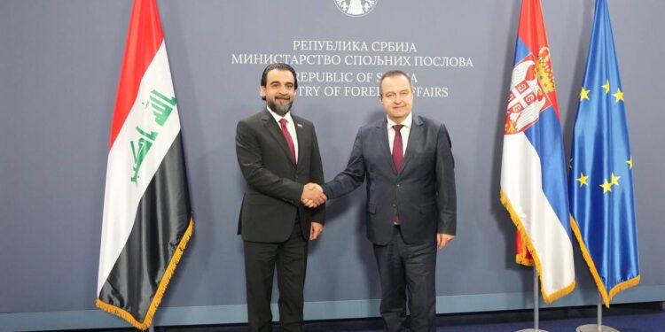 الحلبوسي يبحث مع وزير خارجية جمهورية صربيا العلاقات الثنائية بين البلدين