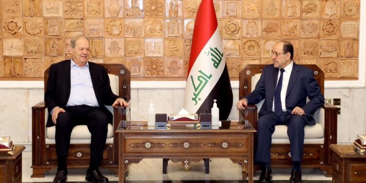 المالكي يستقبــل رئيس المجلس الوطني الفلسطيني