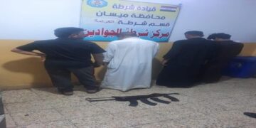 العمارة .. القبض على (4 متهمين) حاولوا اطلاق النار على منزل احد المواطنين