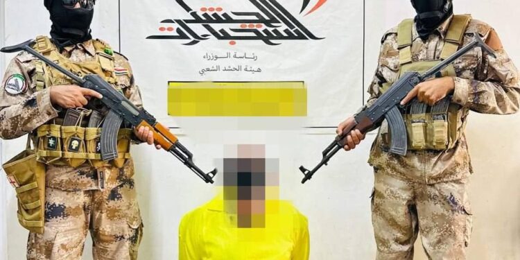 سهل نينوى .. الحشد الشعبي يعتقل احد عناصر داعش