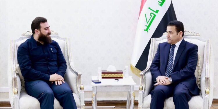 الأعرجي يستقبل الكلداني