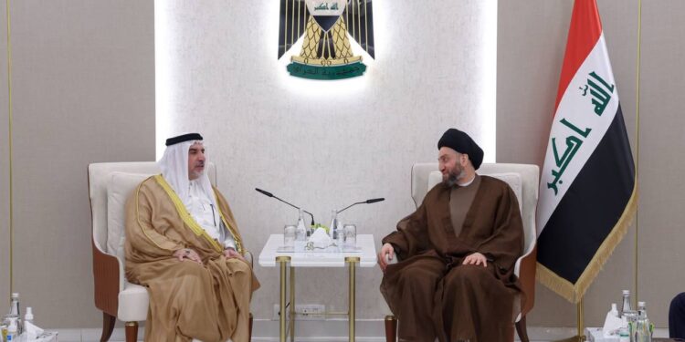 الحكيم يلتقي رئيس لجنة مكافحة المخدرات والمؤثرات العقلية النيابية